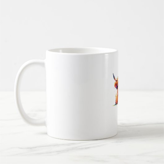 Westerne Kerst Koe Essential T-shirt Koffiemok (Links)