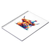 Westerne Kerst Koe Essential T-shirt Notitieboek (Linkerzijde)