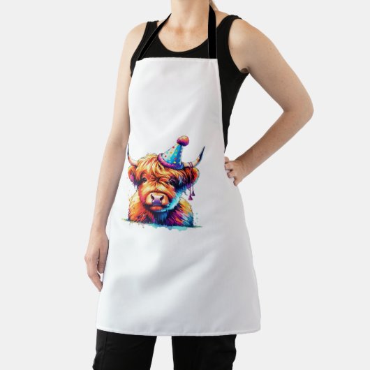 Westerne Kerst Koe Essential T-shirt Schort (Insitu)