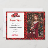 Westerne Kerst Pet Party Dank u kaart (Voorkant)