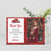 Westerne Kerst Pet Party Dank u kaart (Staand voorkant)