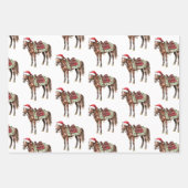 Westerne Kerst Rode Cowboy Cowgirl Boot Inpakpapier Vel (Voorkant 3)