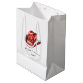 Westerne Kerst Rode Cowboy Cowgirl Pet Medium Cadeauzakje (Voorkant Gekanteld)