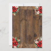 Westerne kerst Save the Date, Xmas Cowboy Kaart (Achterkant)