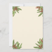 Westerne kerst, vakantie hoedown, cowboyfeest save the date (Achterkant)