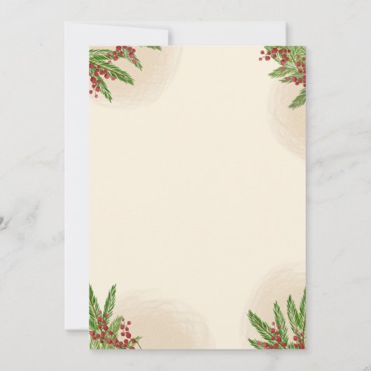 Westerne kerst, vakantie hoedown, cowboyfeest save the date (Achterkant)