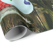 Westerne kerstbeker die de Snowman en het Paard va Cadeaupapier (Rol Hoek)