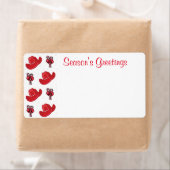 Westerne kerstcowboy-Petten en snoeprietjes Etiket (Insitu)