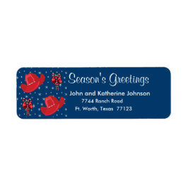 Westerne kerstcowboy-Petten en snoeprietjes Etiket