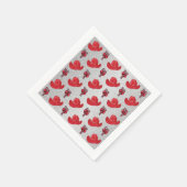 Westerne kerstcowboy-Petten en snoeprietjes Servetten (Hoek)