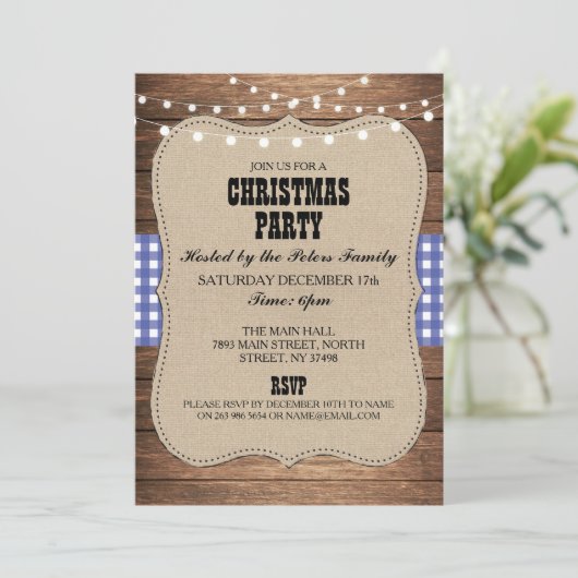 Westerne kerstfeestdag in het land kaart (Staand voorkant)