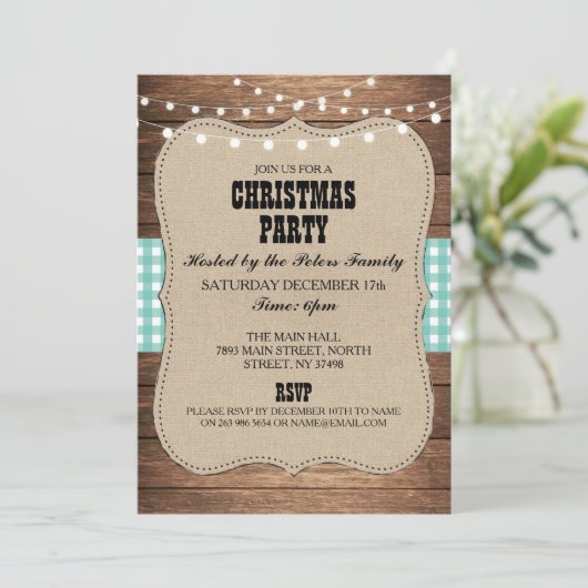 Westerne kerstfeestdag in het land kaart (Staand voorkant)