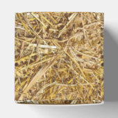 Westerne kerstfeestgunst of geschenkdoos hooibaal bedankdoosjes (Bovenkant)