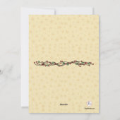 Westerne kerstfotofeestkaart feestdagenkaart (Achterkant)