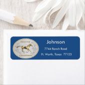 Westerne kerstgordel sluiting etiket (Insitu)