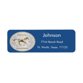 Westerne kerstgordel sluiting etiket