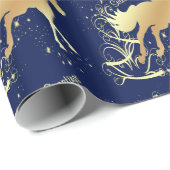 Westerne kerstgouden zusters cadeaupapier (Rol Hoek)