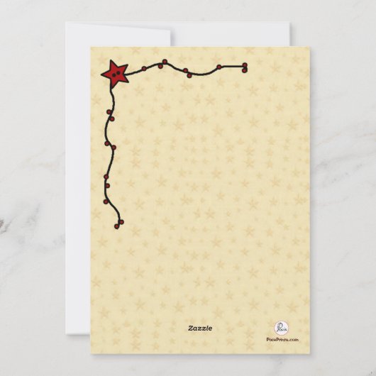 Westerne kerstkaart (Achterkant)