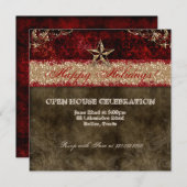 Westerne kerstkaart met  kerstkaart Damascus ster Kaart (Voorkant / Achterkant)