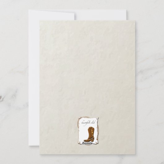 Westerne kerstkaart voor opstarten (Achterkant)