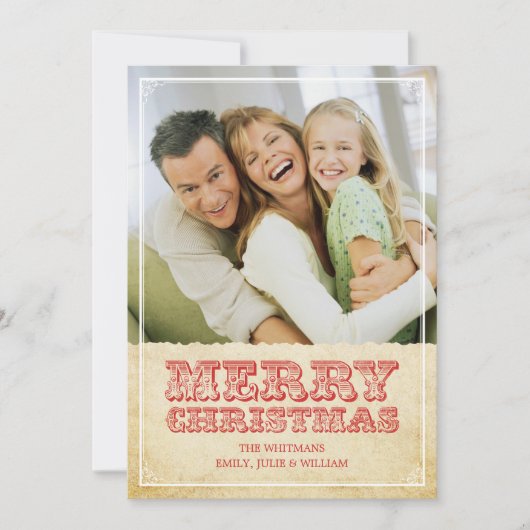 Westerne kerstkaarten kaart (Voorkant)