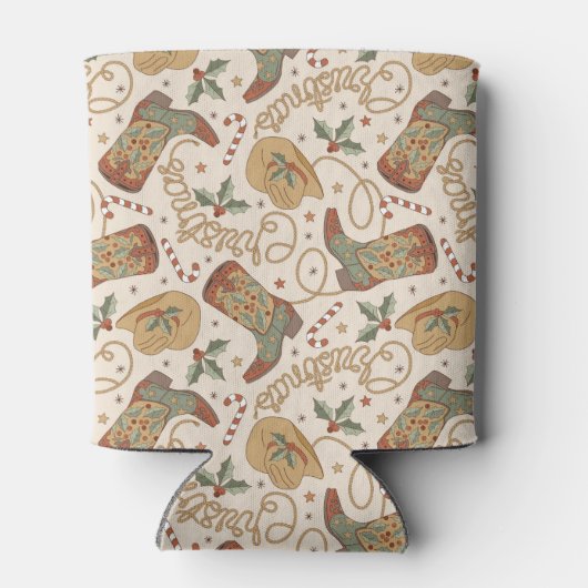 Westerne kerstlaarzen en Petten Blikjeskoeler (Achterkant)