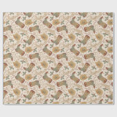 Westerne kerstlaarzen en Petten Cadeaupapier (Vlak)