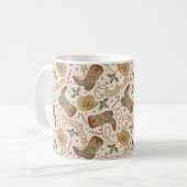 Westerne kerstlaarzen en Petten Koffiemok (Voorkant links)