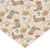 Westerne kerstlaarzen en Petten Korte Tafelloper (Hoek)