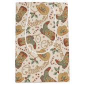 Westerne kerstlaarzen en Petten Medium Cadeauzakje (Voorkant)