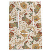 Westerne kerstlaarzen en Petten Medium Cadeauzakje (Achterkant)