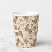 Westerne kerstlaarzen en Petten Papieren Bekers (Links)