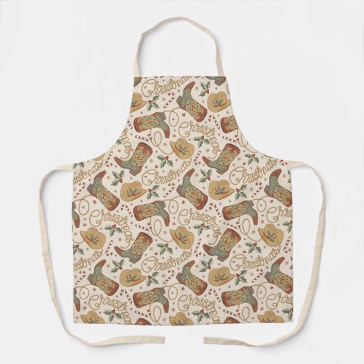 Westerne kerstlaarzen en Petten Schort (Voorkant)