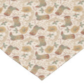 Westerne kerstlaarzen en Petten Tafelkleed (Gekanteld)