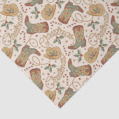 Westerne kerstlaarzen en Petten Tissuepapier (Detail)