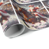 Westerne kerstman en Pistool kerst Cadeaupapier (Rol Hoek)