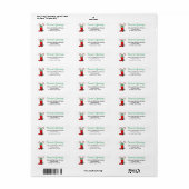 Westerne Kerstmis Cowboy Boot Seizoen Groeten Etiket (Full Sheet)