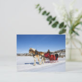 Westerne Kerstmis - de Ar van Kerstmis van het Feestdagenkaart (Staand voorkant)