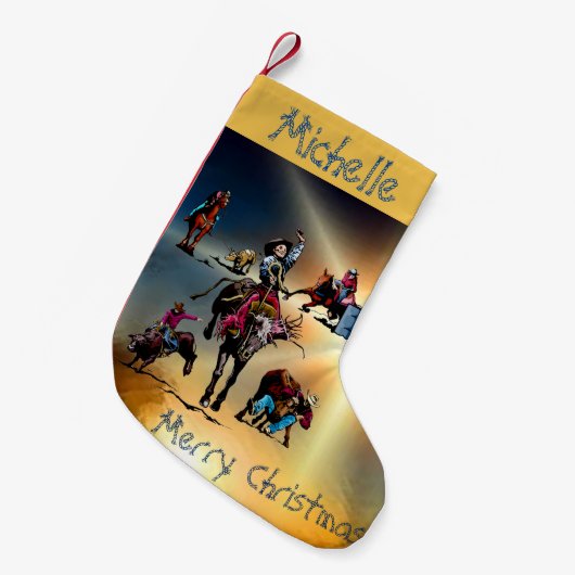 Westerne kerststop rond Rodeo Kleine Kerstsok (Voorkant (Hangend))