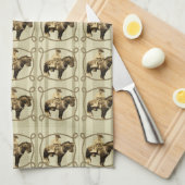 Westerne keukenhanddoek cowboy (Quarter Fold)