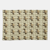 Westerne keukenhanddoek cowboy (Horizontaal)