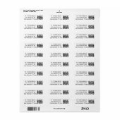 Westerne klasse van 2026 Afstuderen Etiket (Full Sheet)