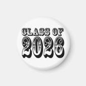 Westerne klasse van 2026 Afstuderen Magneet (Voorkant)
