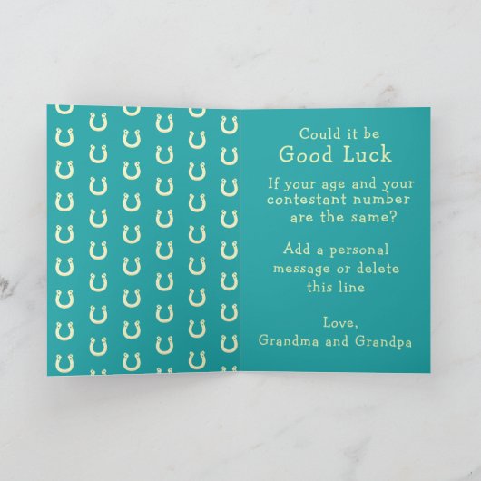 Westerne kleine cowboy 2e verjaardag rodeo custom kaart (Binnen)