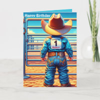 Westerne kleine cowboy eerste verjaardag rodeo cus