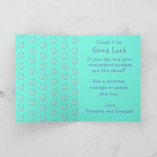 Westerne kleine cowboy eerste verjaardag rodeo cus kaart (Binnen)