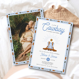 Westerne kleine cowboy rodeo foto jongen Baby show Kaart