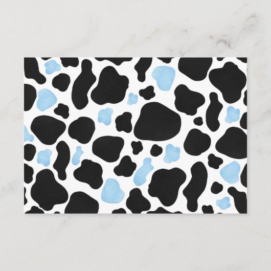 Westerne Kleine Cowboy Rodeo Party Luier Raffle Informatiekaartje (Achterkant)