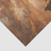 Westerne kleine stad in Wild West Prairie Tissuepapier (Detail)