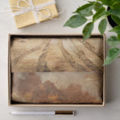 Westerne kleine stad in Wild West Prairie Tissuepapier (Geschenk)